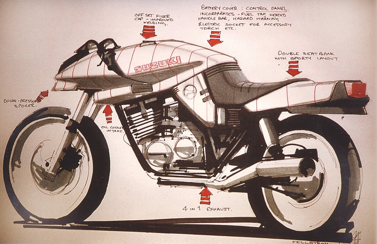 boceto suzuki katana