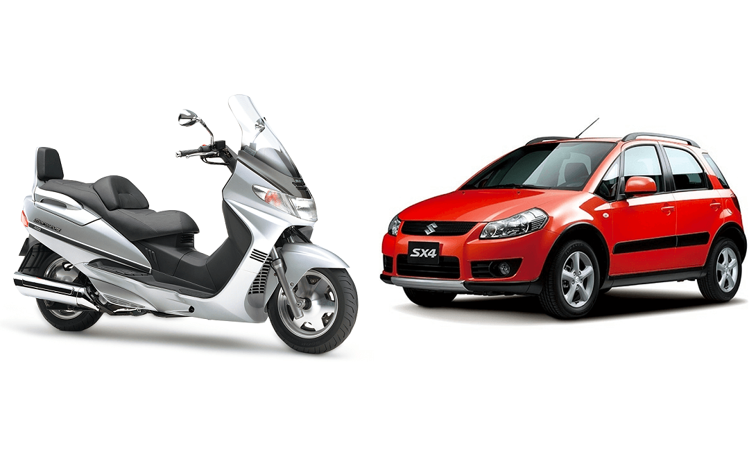 Suzuki SX4 y Burgman 400: rompieron todos los moldes